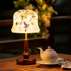 Chatsworth Hummingbird Glass Shade Table Lamp