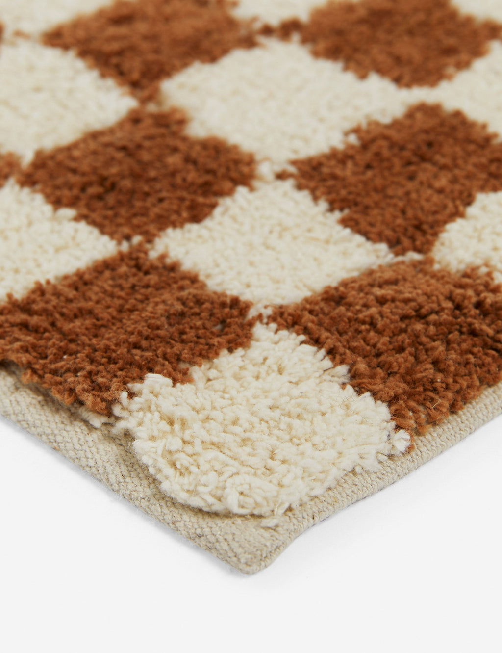 Bello Checkerboard Bath Mat | Two-Tone Pattern, Soft Touch