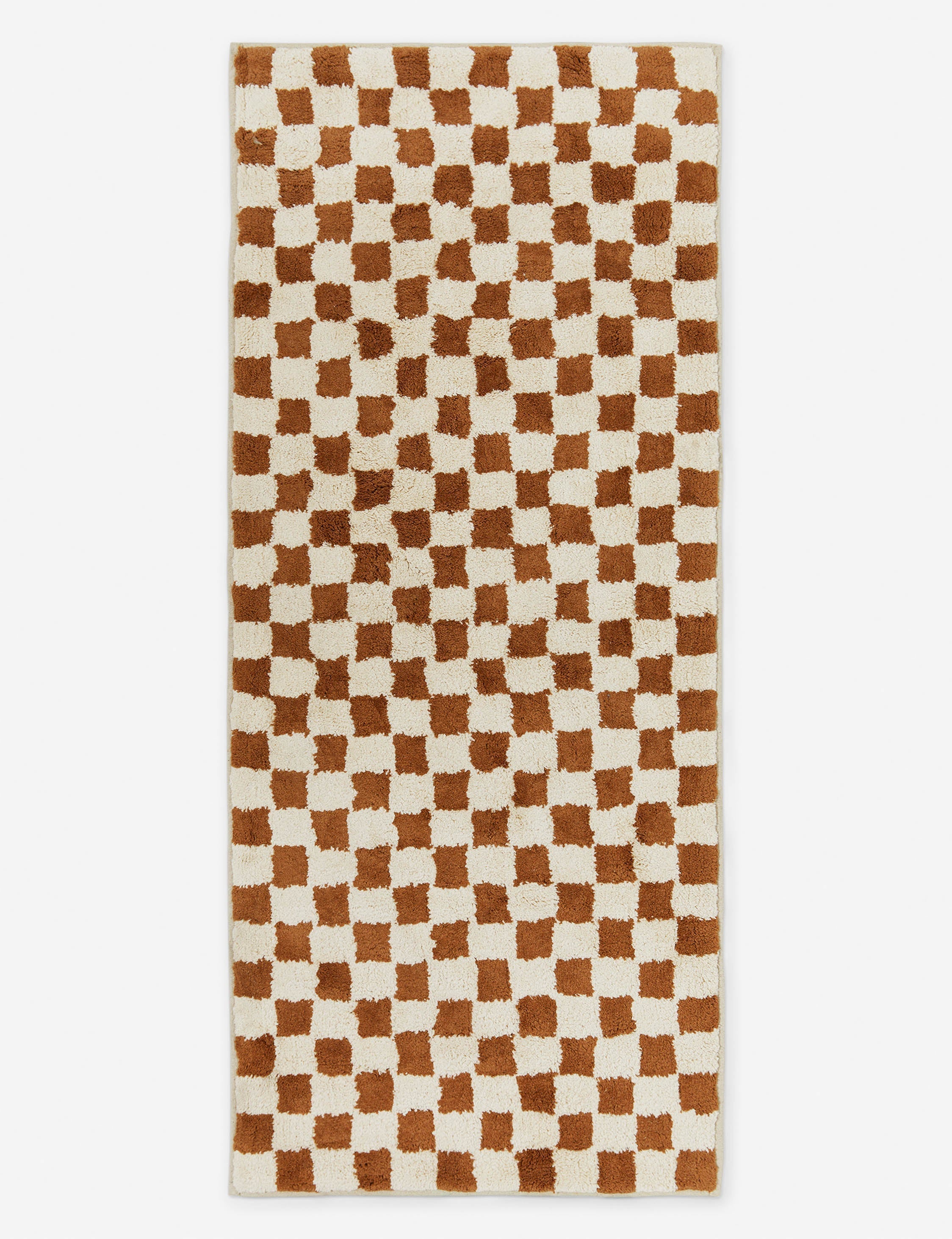 Bello Checkerboard Bath Mat | Two-Tone Pattern, Soft Touch