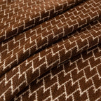 ChenilleHeart: Sofa Cover with Zigzag Weave Pattern & Elegant Fringe Decoration – for Sofa & Armchair