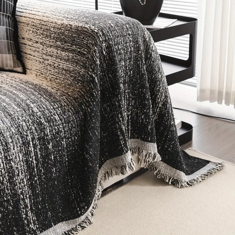 Chenillepur: Sofa cover in a modern neutral tone with durable protection & cozy texture – for sofa & living area