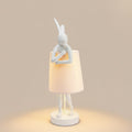 Chester Whimsical Resin Rabbit Table Lamp