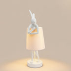 Chester Whimsical Resin Rabbit Table Lamp
