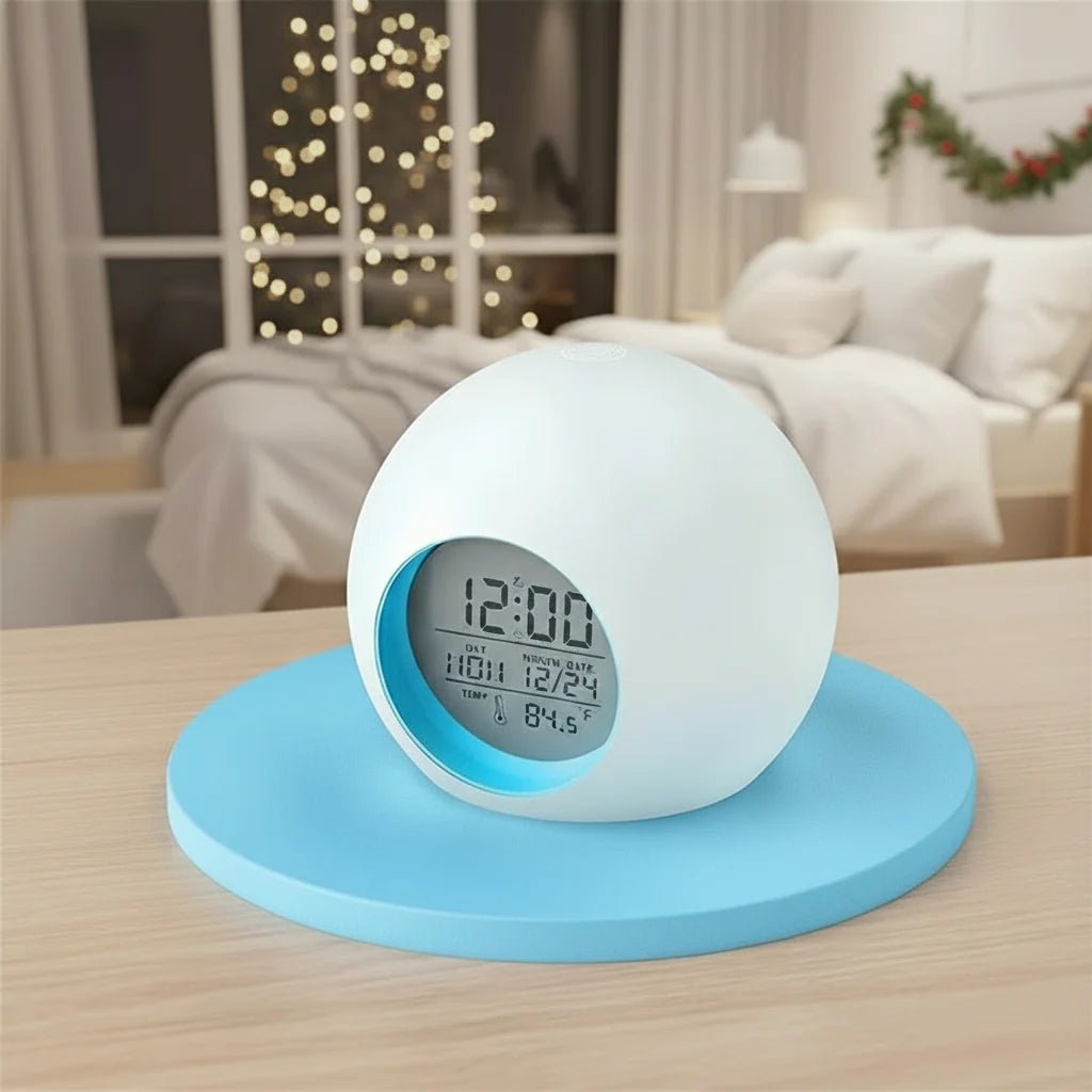 Childrens Alarm Clock Digital LED Night Light Snooze Function