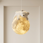 Children's Hanging Lamp Bear Rabbit Design Indoor Pendant Light