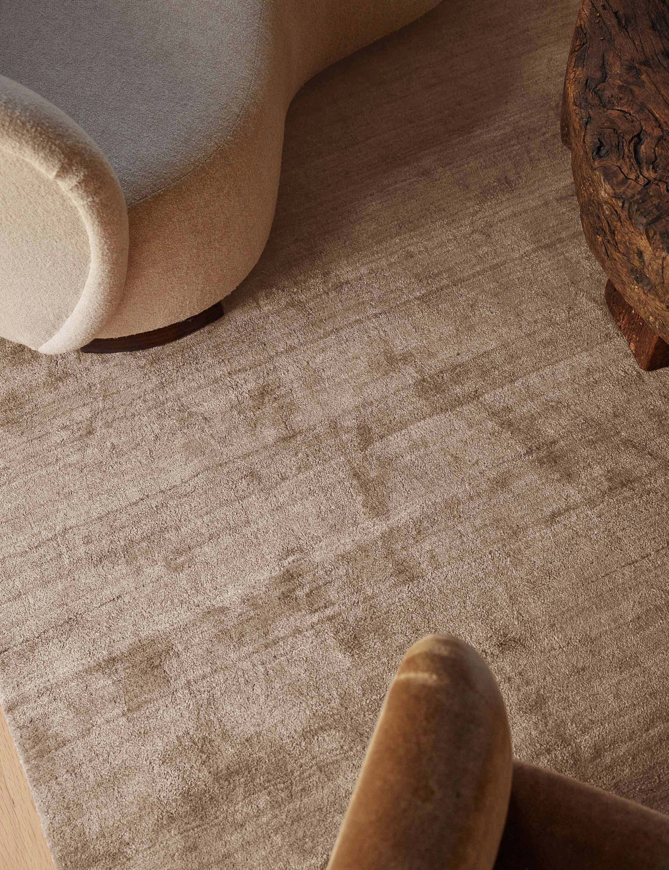 Caden Handmade Rug | Viscose Fibers, Luxe Texture