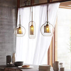 Chiswick Double-Layer Glass and Mesh Pendant Light