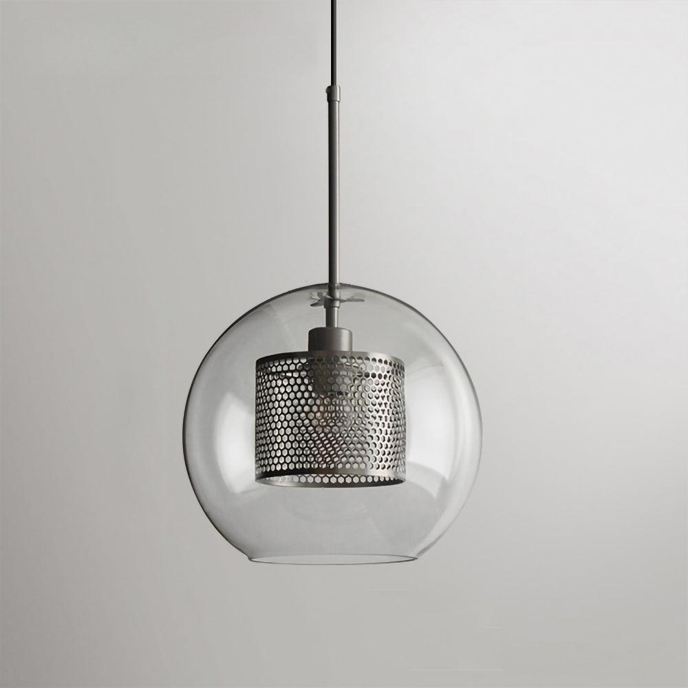Chiswick Double-Layer Glass and Mesh Pendant Light