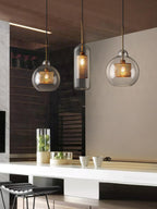 Chiswick Double-Layer Glass and Mesh Pendant Light