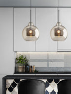 Chiswick Double-Layer Glass and Mesh Pendant Light