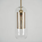 Chiswick Double-Layer Glass and Mesh Pendant Light