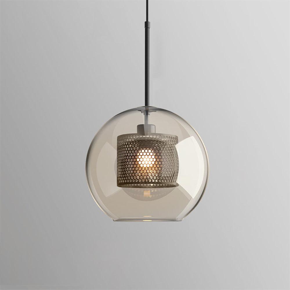 Chiswick Double-Layer Glass and Mesh Pendant Light