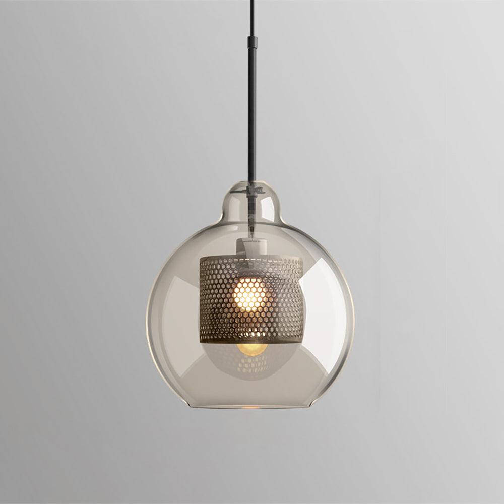 Chiswick Double-Layer Glass and Mesh Pendant Light