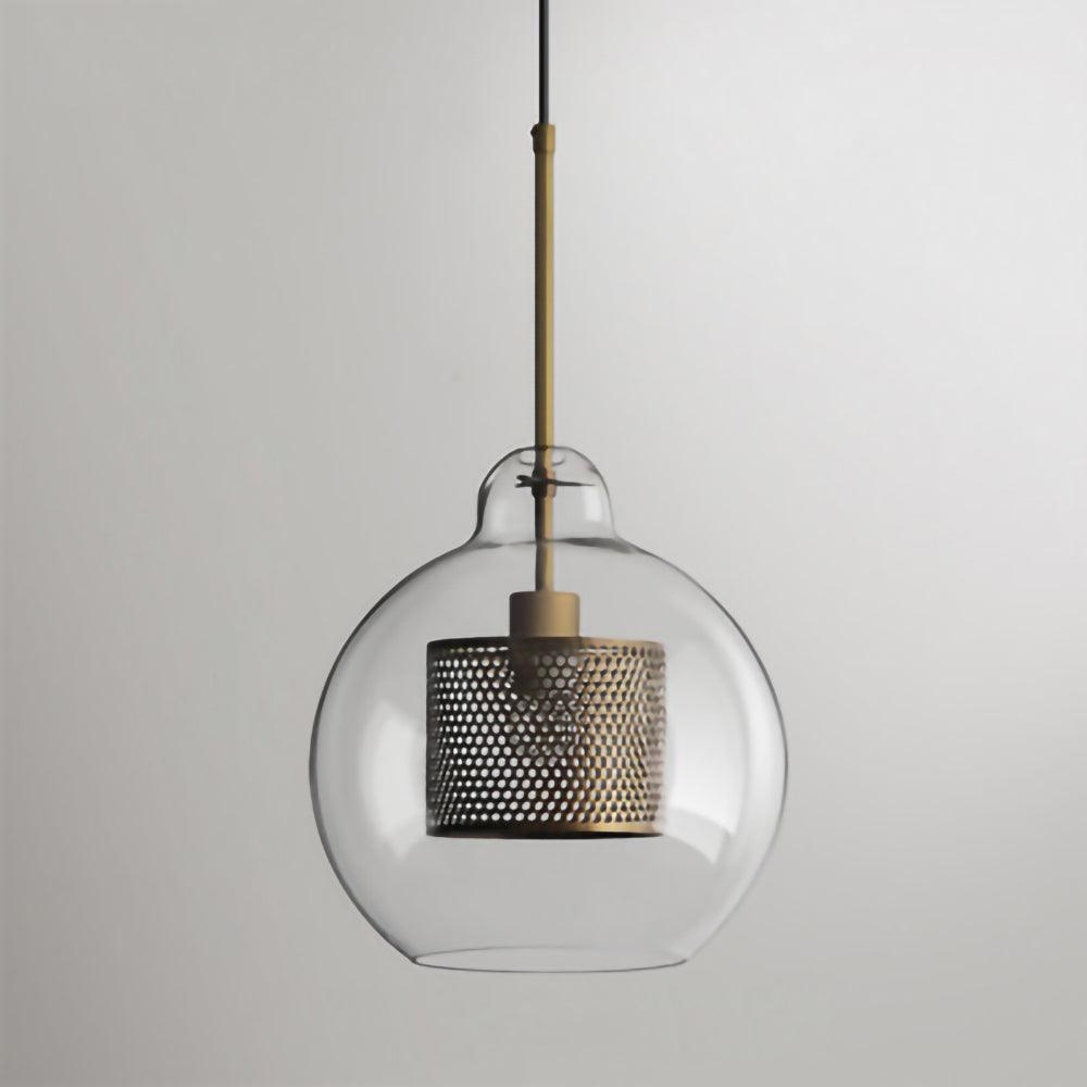 Chiswick Double-Layer Glass and Mesh Pendant Light