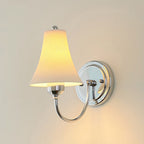 Chloe Ribbed White Ceramic Wall Sconce