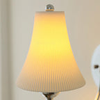 Chloe Ribbed White Ceramic Wall Sconce