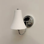 Chloe Ribbed White Ceramic Wall Sconce