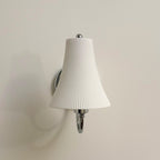 Chloe Ribbed White Ceramic Wall Sconce