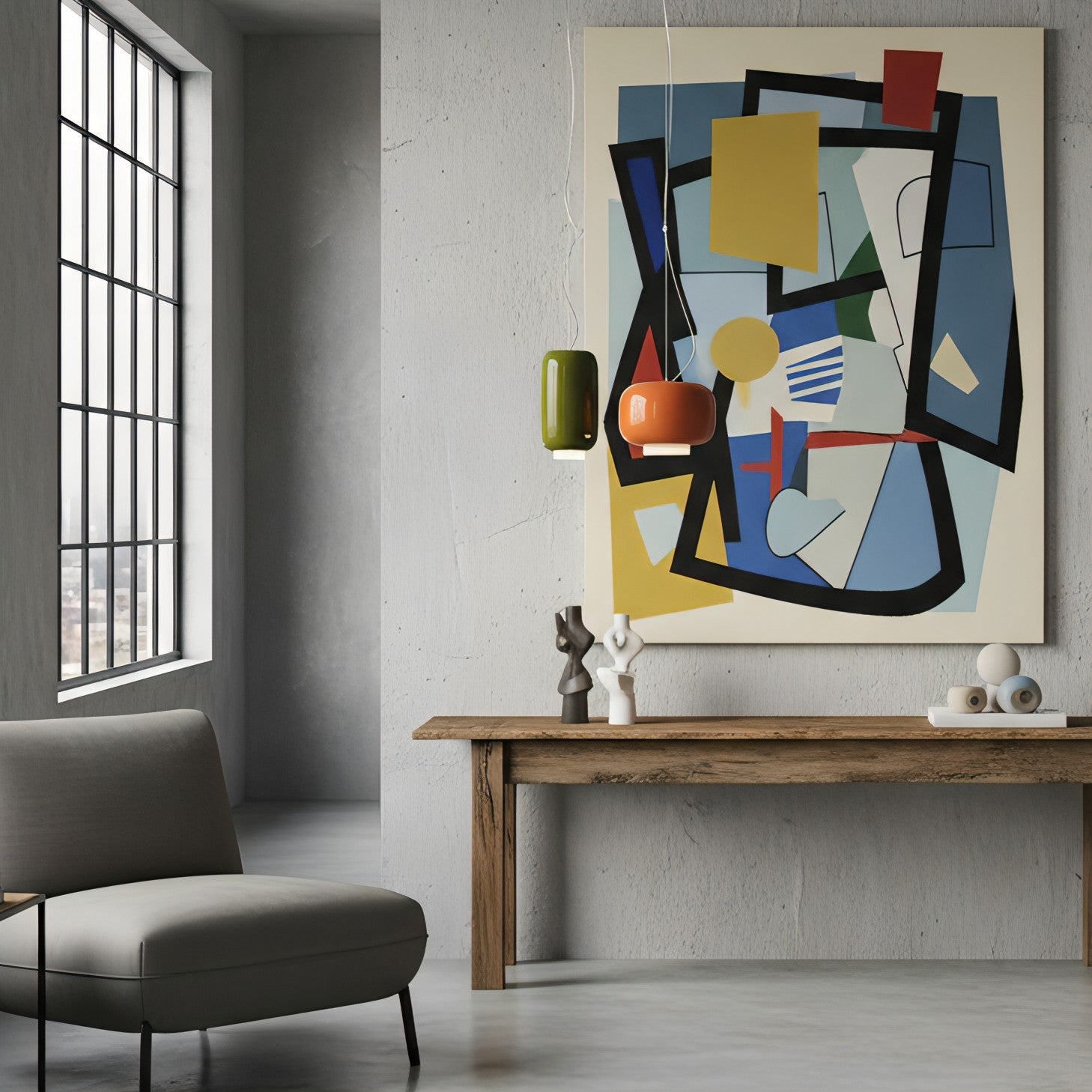 Chouchin Blown Glass Lantern Pendant Lamp