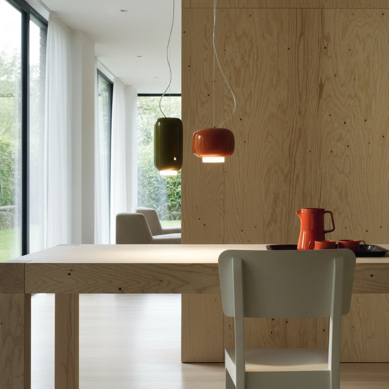 Chouchin Blown Glass Lantern Pendant Lamp