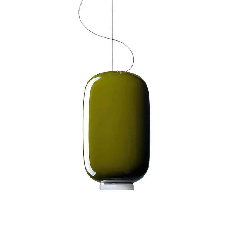 Chouchin Blown Glass Lantern Pendant Lamp