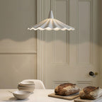 Christie White Ceramic Adjustable Pendant Lamp