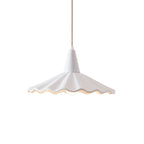 Christie White Ceramic Adjustable Pendant Lamp