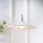 Christie White Ceramic Adjustable Pendant Lamp