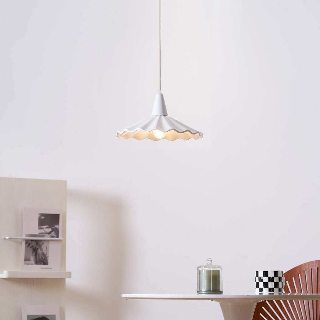 Christie White Ceramic Adjustable Pendant Lamp
