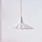 Christie White Ceramic Adjustable Pendant Lamp