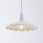 Christie White Ceramic Adjustable Pendant Lamp
