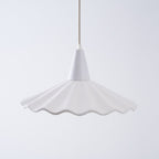 Christie White Ceramic Adjustable Pendant Lamp