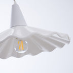 Christie White Ceramic Adjustable Pendant Lamp
