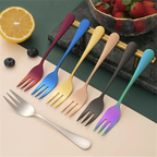 Elianor – Stainless Steel Dessert Forks Set 4 Of 6 Pieces