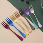 Elianor – Stainless Steel Dessert Forks Set 4 Of 6 Pieces