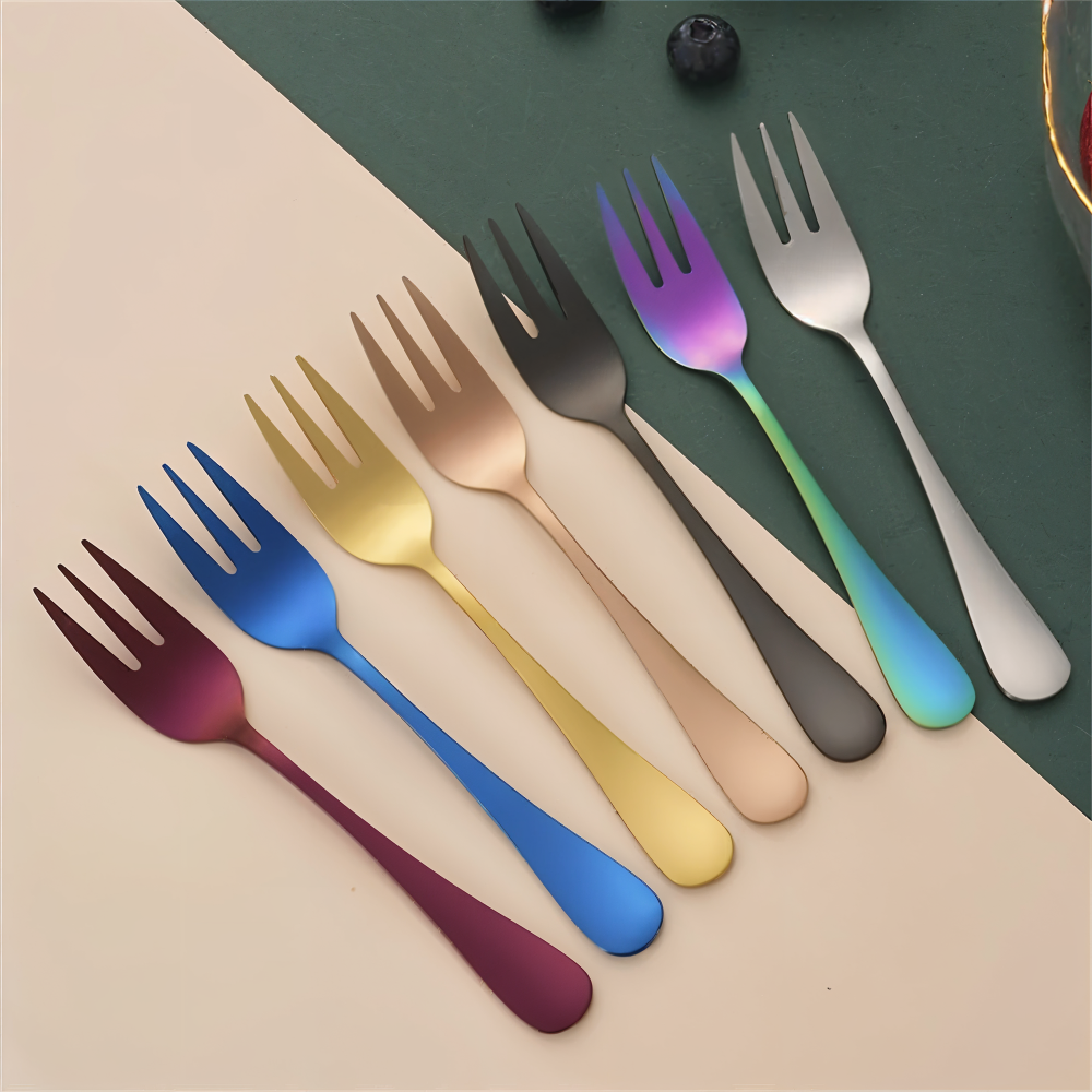 Elianor – Stainless Steel Dessert Forks Set 4 Of 6 Pieces