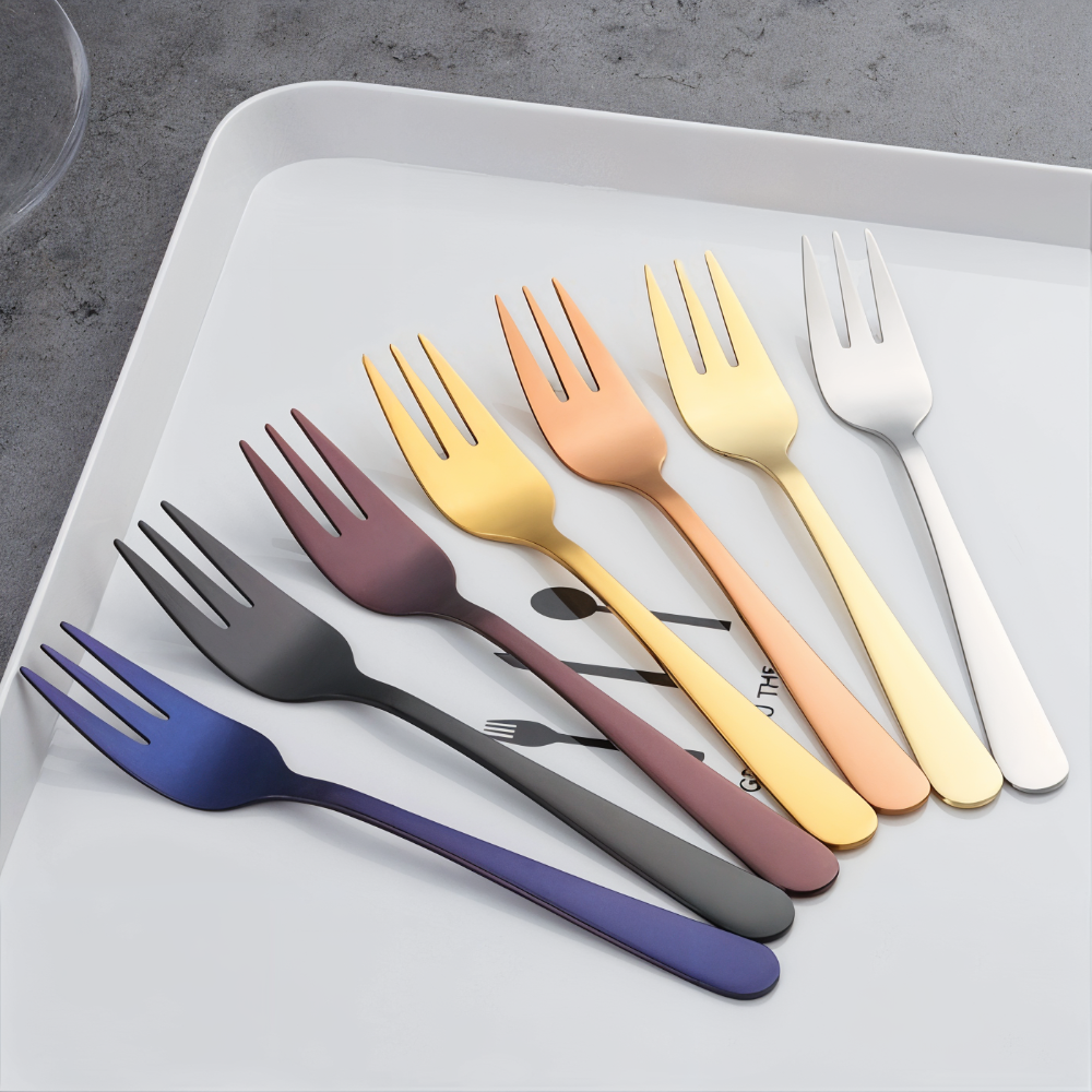 Elianor – Stainless Steel Dessert Forks Set 4 Of 6 Pieces