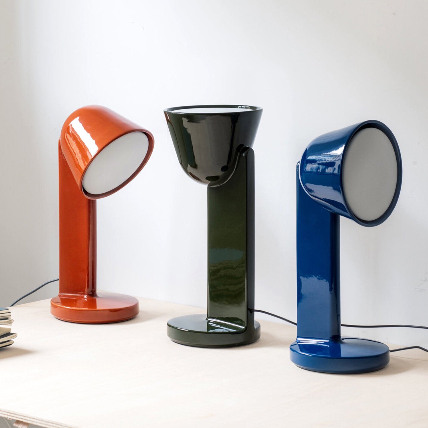 Chroma Tilt Pivoting Table Lamp in Bold Colors