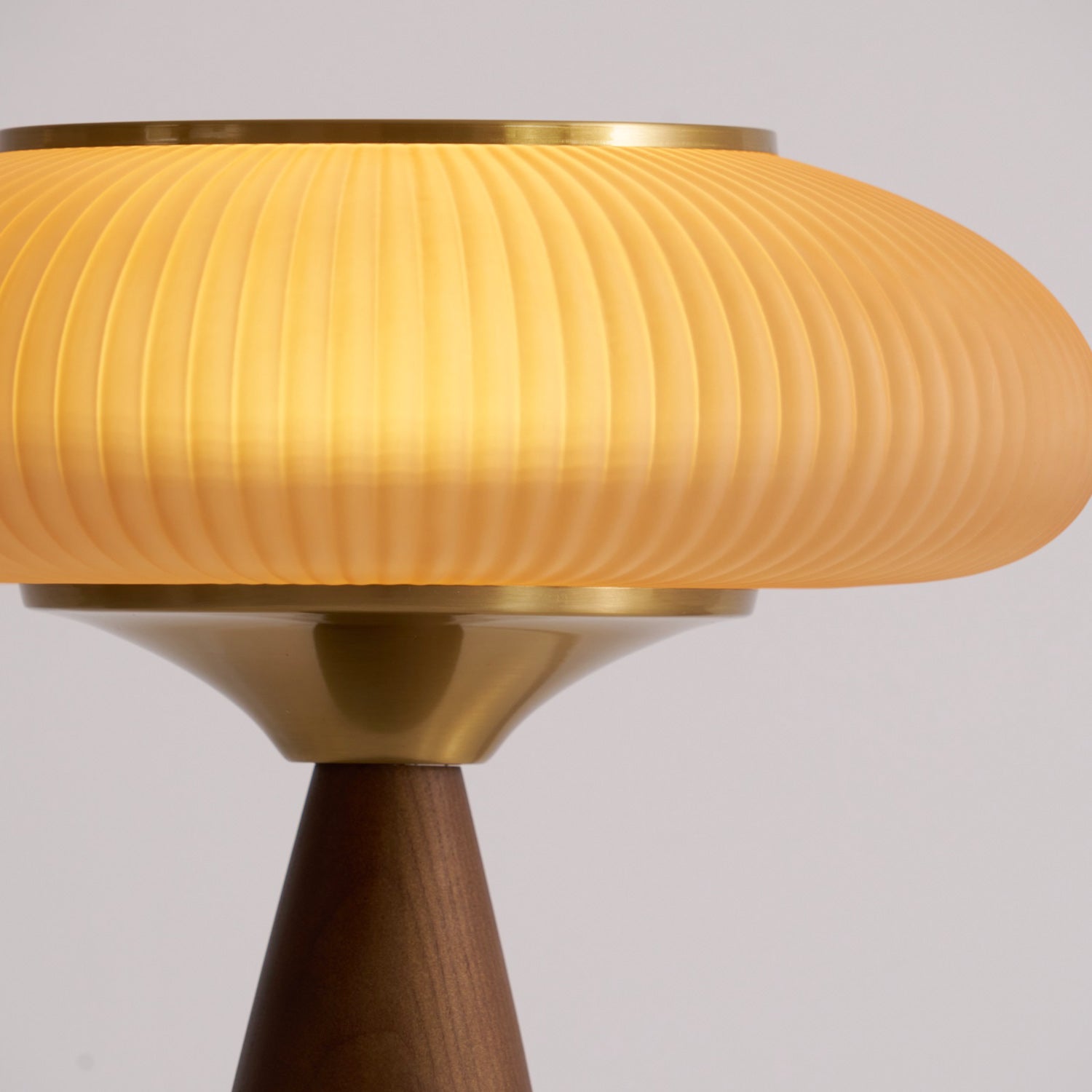 Cielo Cordless Wooden Table Lamp with Glass Diffuser