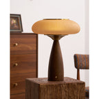 Cielo Cordless Wooden Table Lamp with Glass Diffuser
