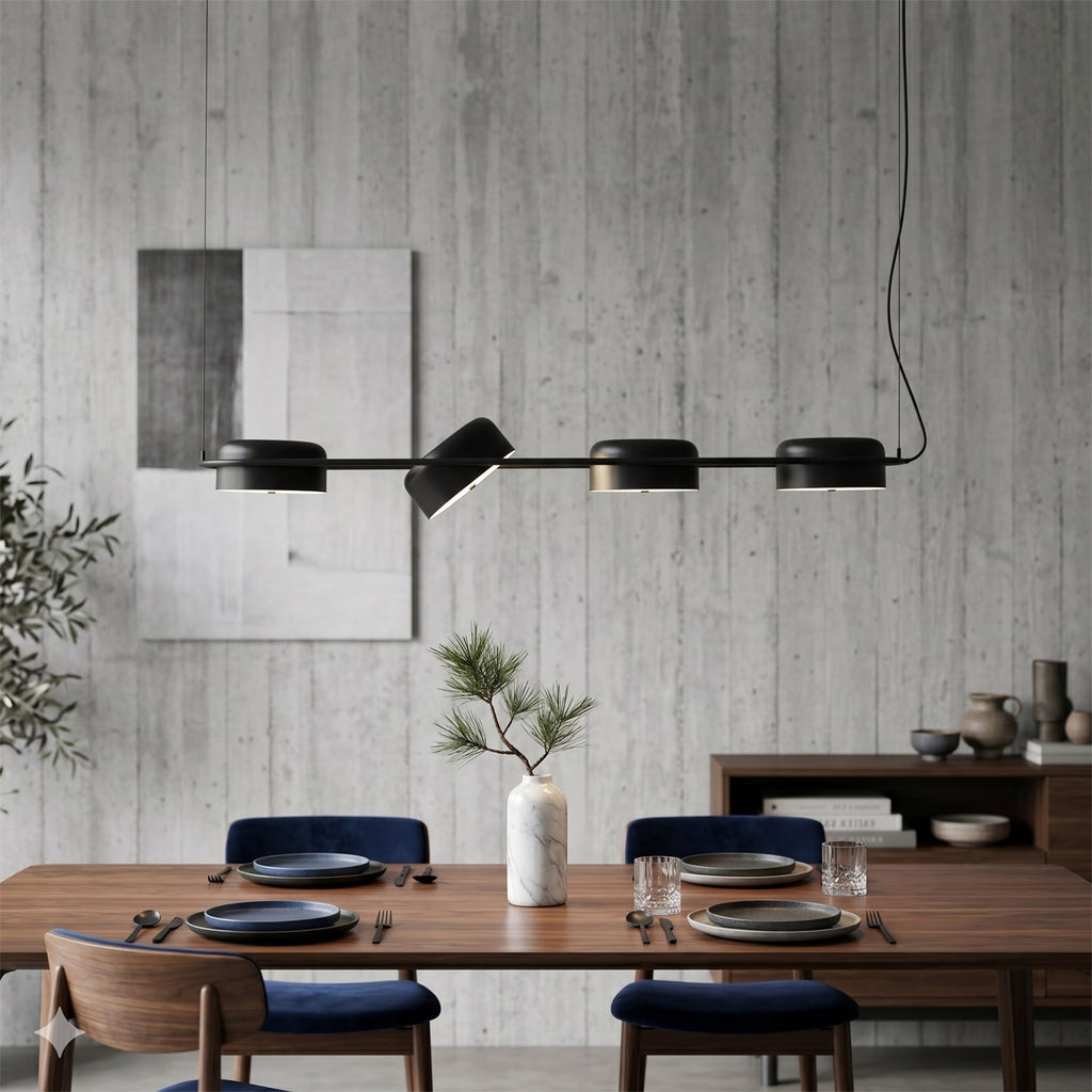Cine Rail Adjustable 4-Light Linear Pendant