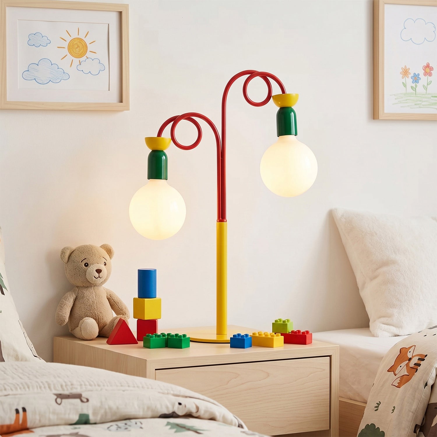 Circulo Play Color-Block Table Lamp (Memphis Style)