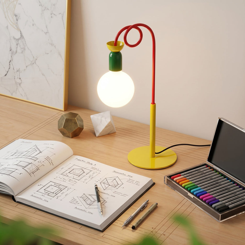 Circulo Play Color-Block Table Lamp (Memphis Style)
