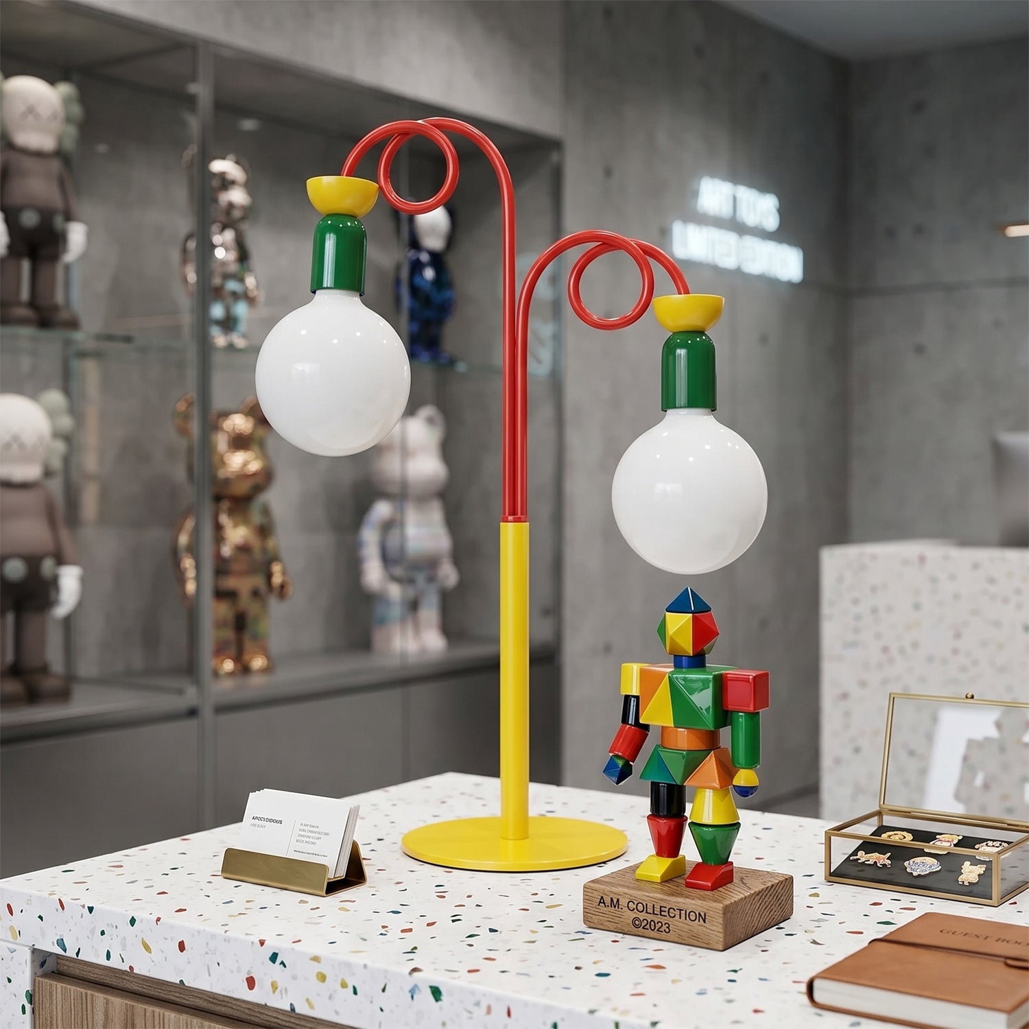 Circulo Play Color-Block Table Lamp (Memphis Style)
