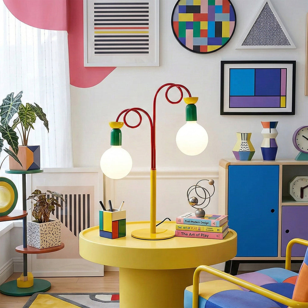 Circulo Play Color-Block Table Lamp (Memphis Style)