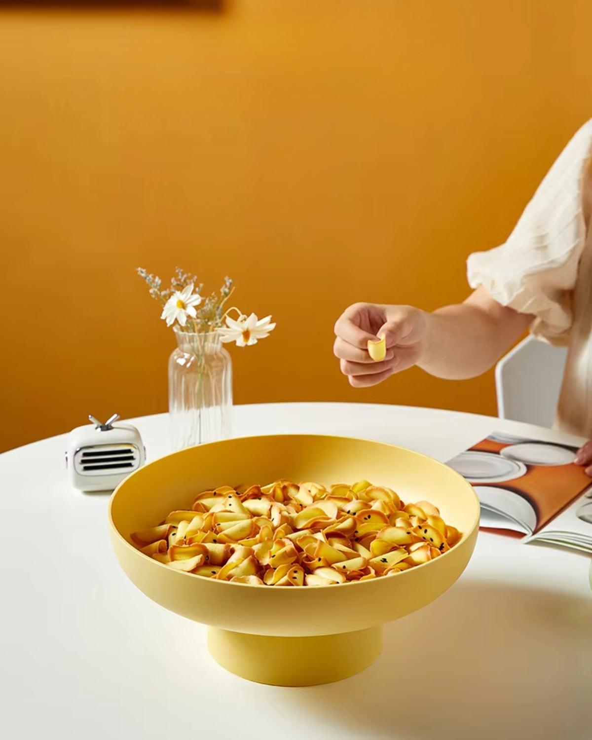 ClasséBola: Decorative Serving Bowl in Vintage Style Made of Ceramic – for Dining Table & Living Kitchen