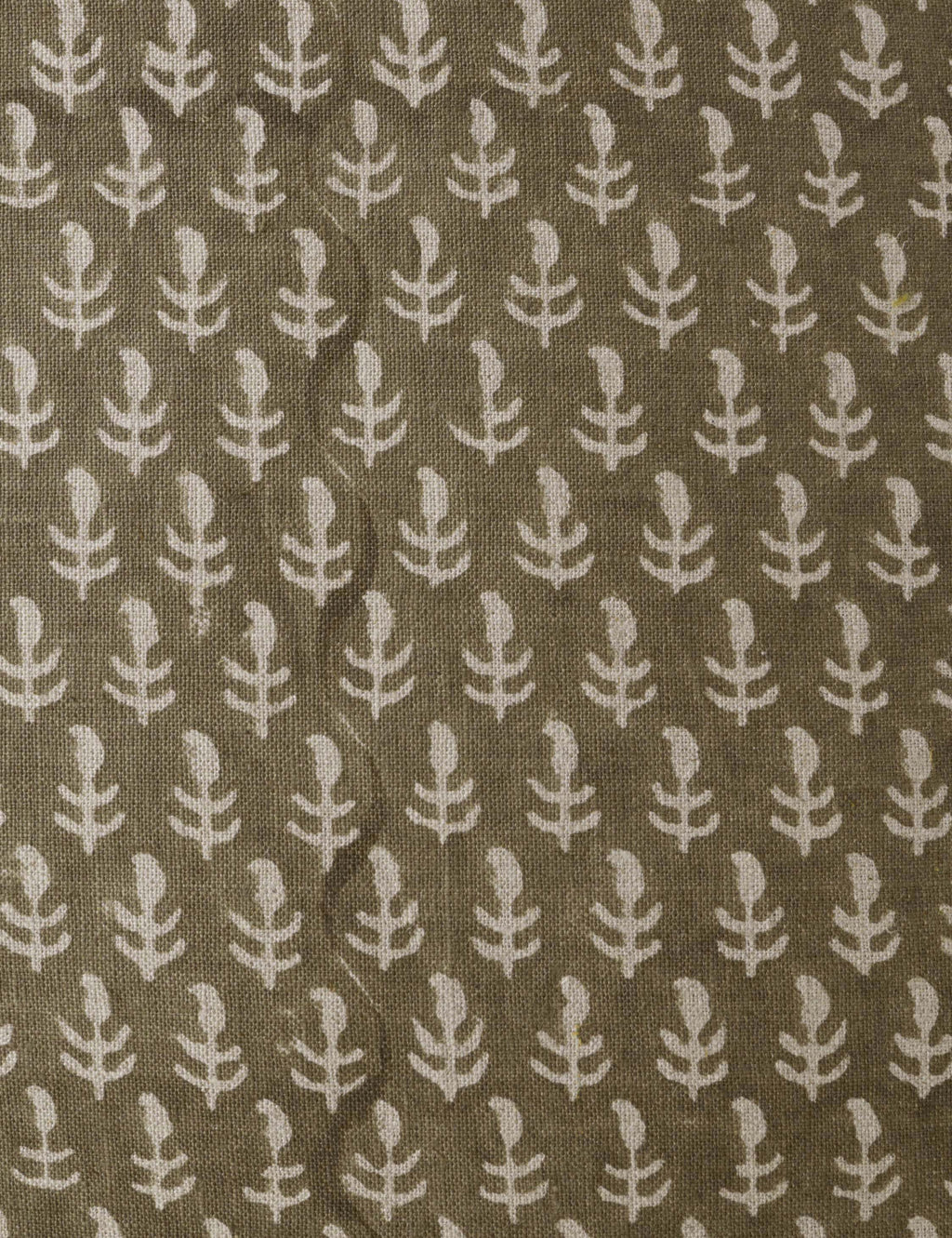Astra Linen Pillow | Handmade Block Print, Floral Design