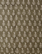 Astra Linen Pillow | Handmade Block Print, Floral Design
