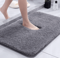 CloudLuxe: Extra thick microfiber bath mat with ultra-soft surface & non-slip backing – for bathrooms & guest toilets