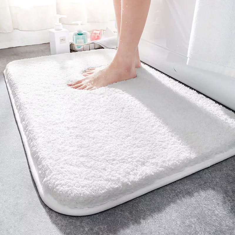 CloudLuxe: Extra thick microfiber bath mat with ultra-soft surface & non-slip backing – for bathrooms & guest toilets